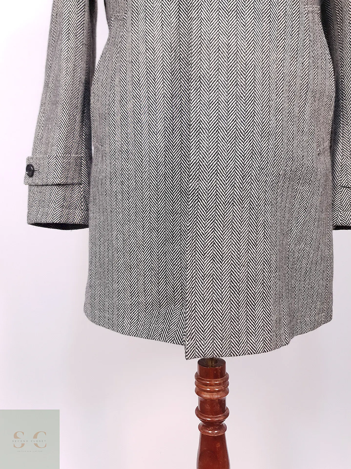 Abrigo Crowded Closet by Mens Bigi Japonés 70% Lana Talla S 4