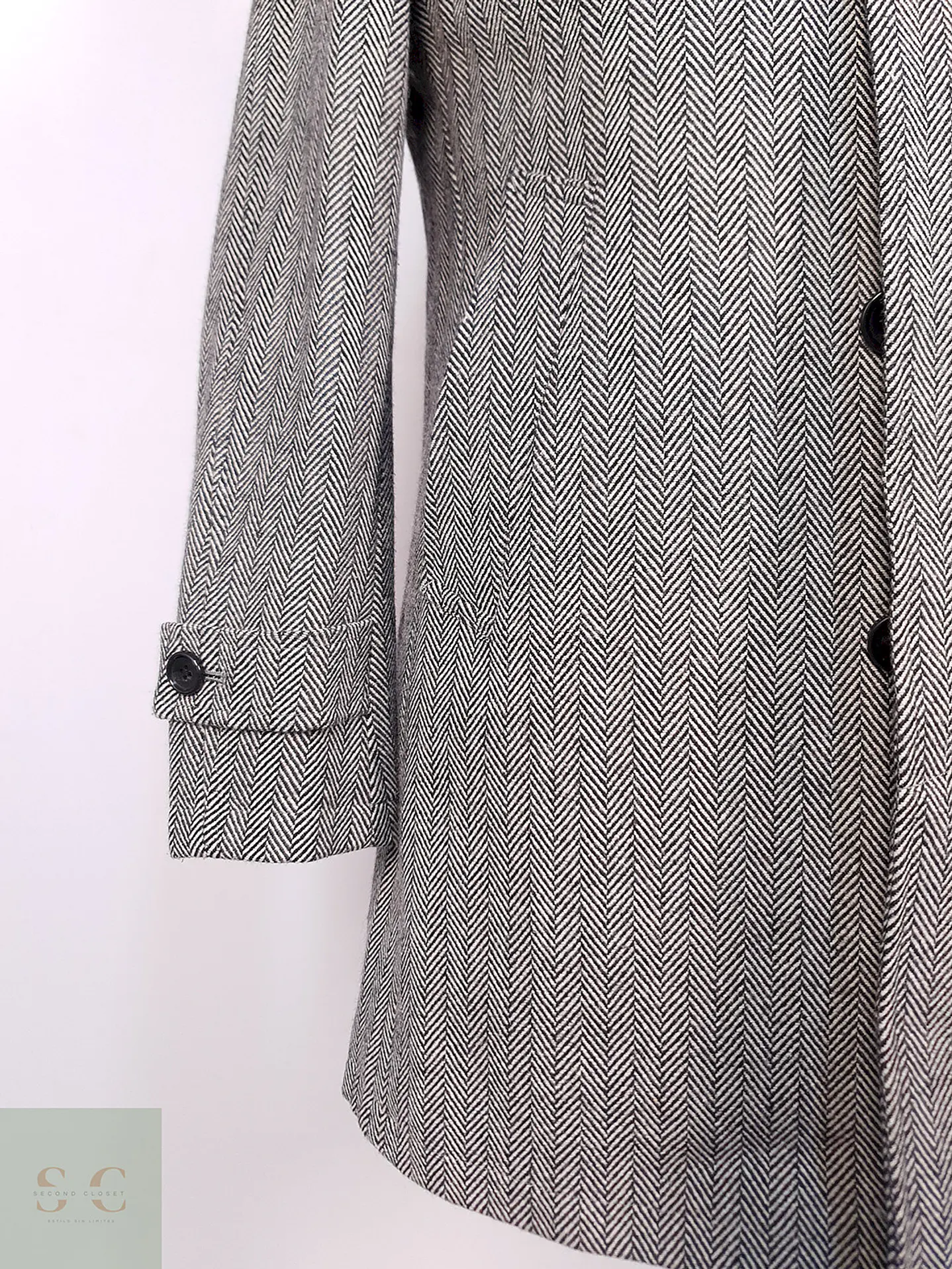 Abrigo Crowded Closet by Mens Bigi Japonés 70% Lana Talla S 5