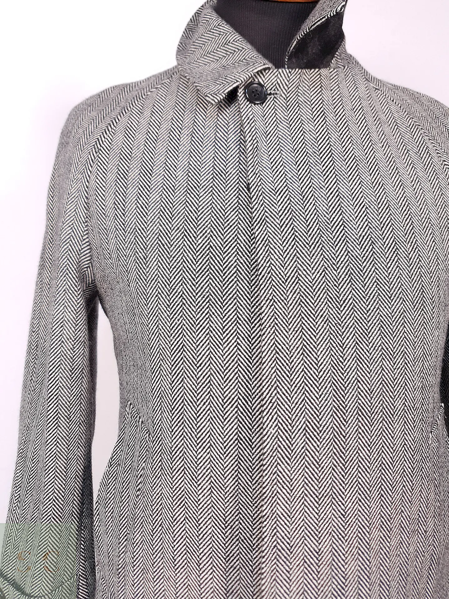 Abrigo Crowded Closet by Mens Bigi Japonés 70% Lana Talla S 6