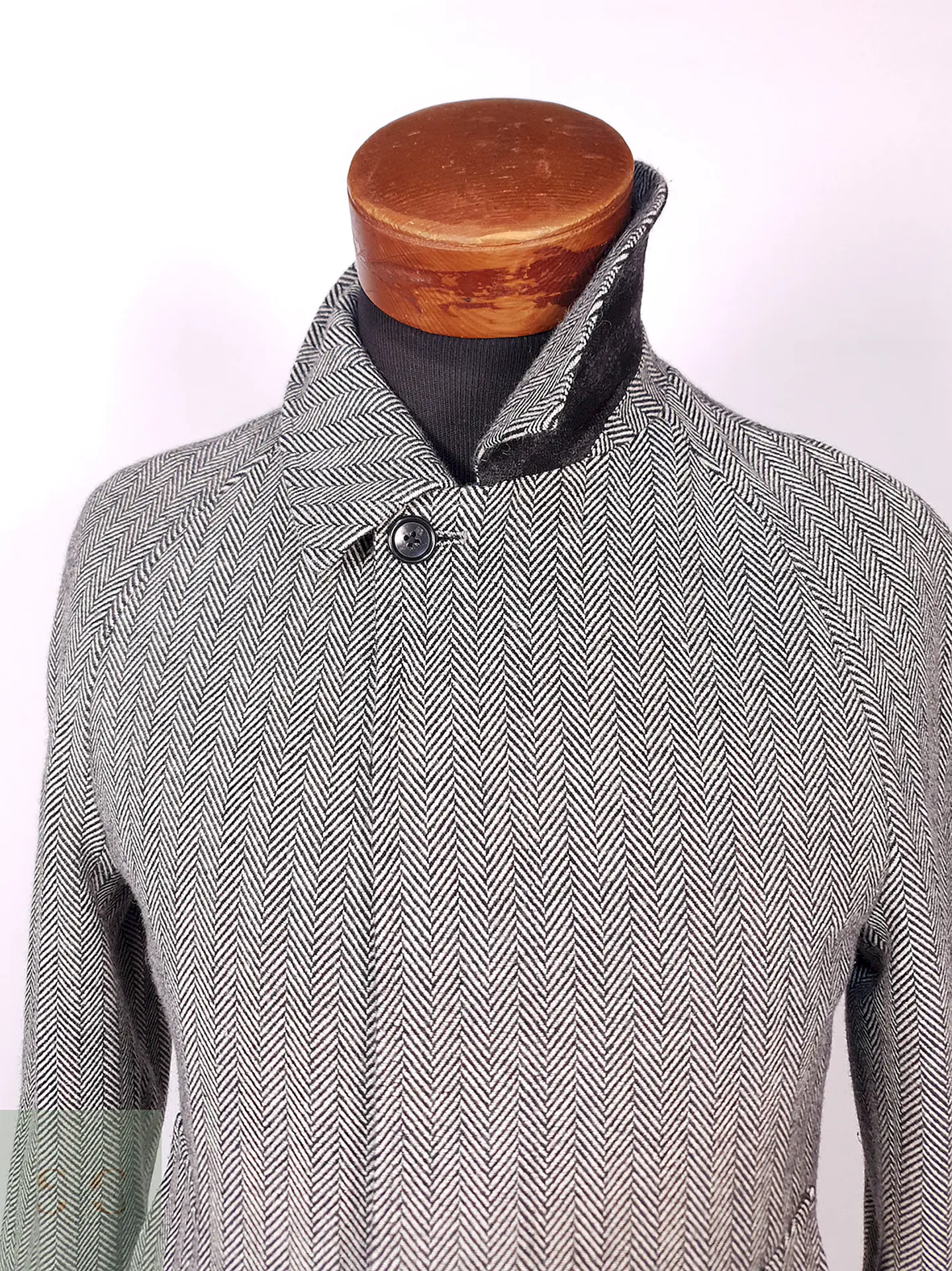 Abrigo Crowded Closet by Mens Bigi Japonés 70% Lana Talla S 7