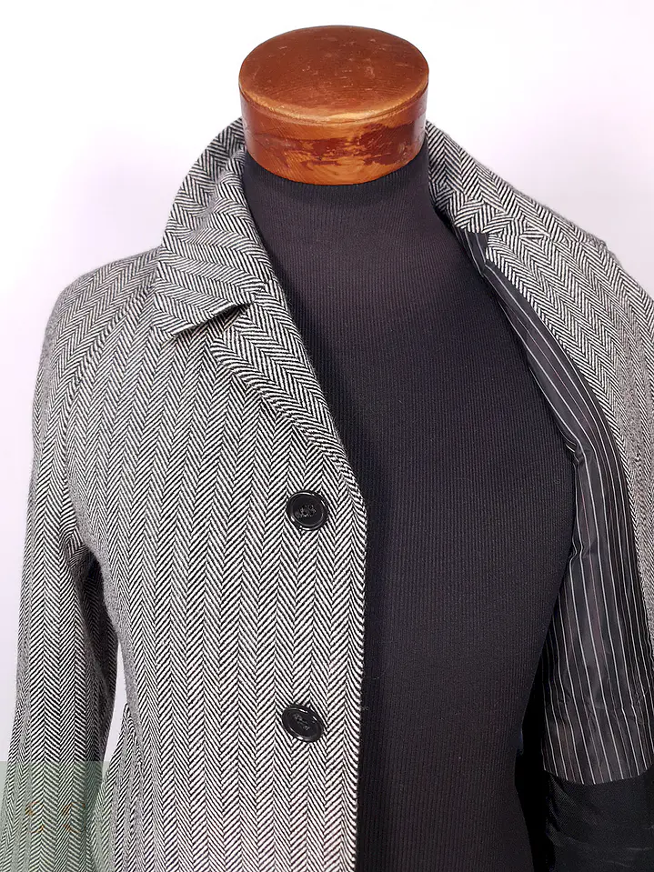 Abrigo Crowded Closet by Mens Bigi Japonés 70% Lana Talla S 8