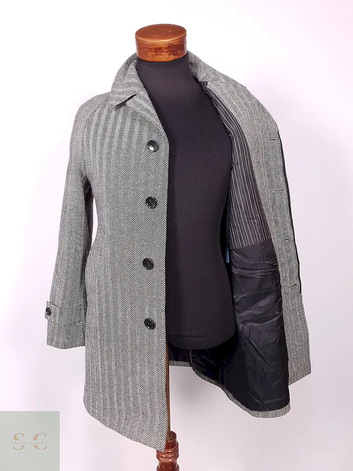 Abrigo Crowded Closet by Mens Bigi Japonés 70% Lana Talla S 9