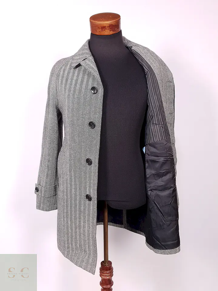 Abrigo Crowded Closet by Mens Bigi Japonés 70% Lana Talla S 11