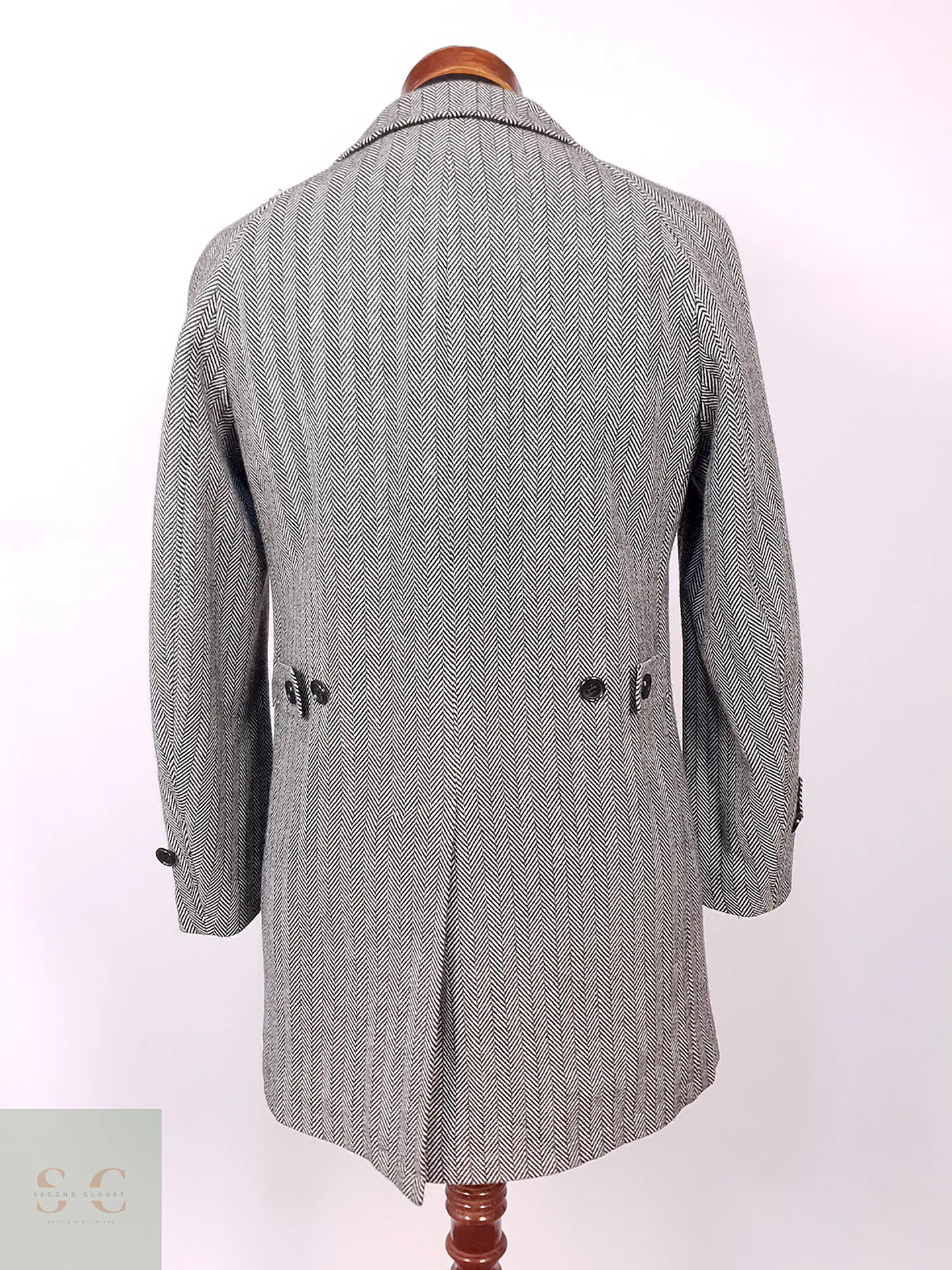 Abrigo Crowded Closet by Mens Bigi Japonés 70% Lana Talla S 13