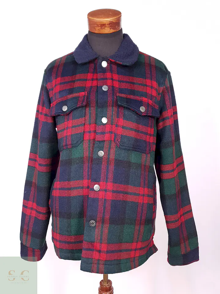 Chaqueta Leñadora Pull and Bear Multicolor Talla LXL 1
