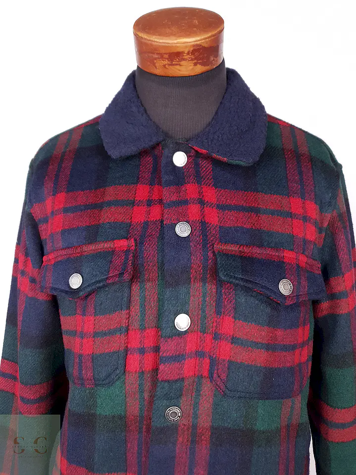 Chaqueta Leñadora Pull and Bear Multicolor Talla LXL 6