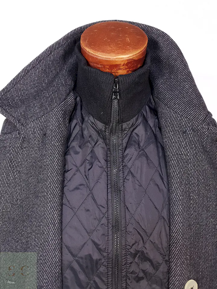 Abrigo Marinero American Rag Plomo 55% Lana Talla M 9