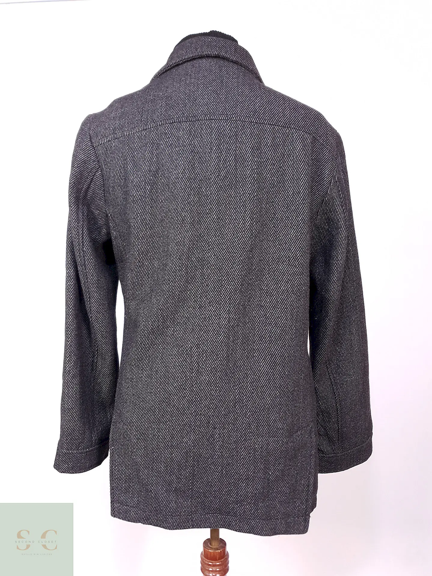Abrigo Marinero American Rag Plomo 55% Lana Talla M 11