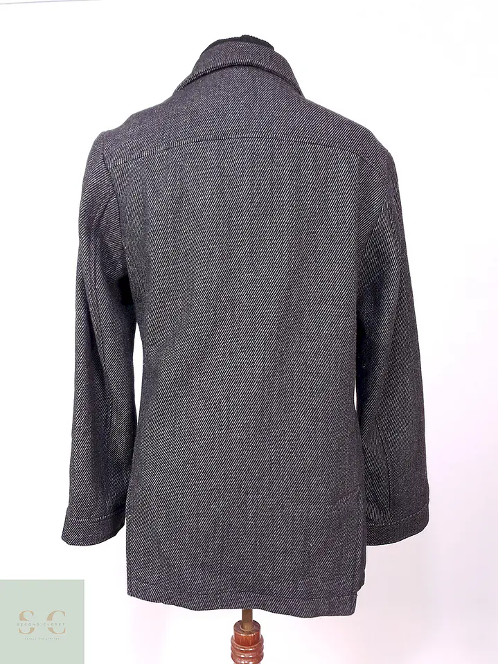 Abrigo Marinero American Rag Plomo 55% Lana Talla M 11