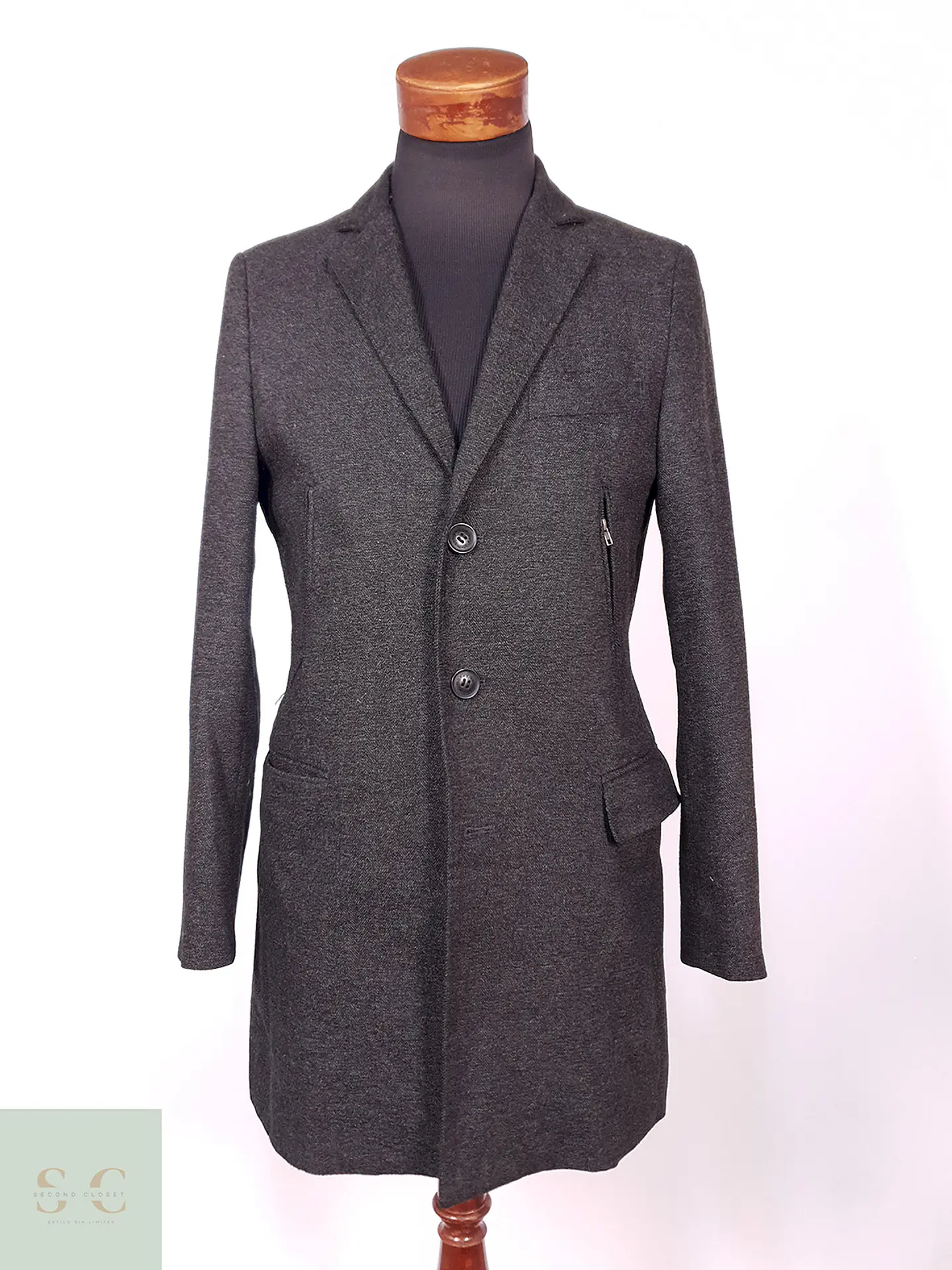 Abrigo 3/4 Plomo Sirmoney Talla S 1
