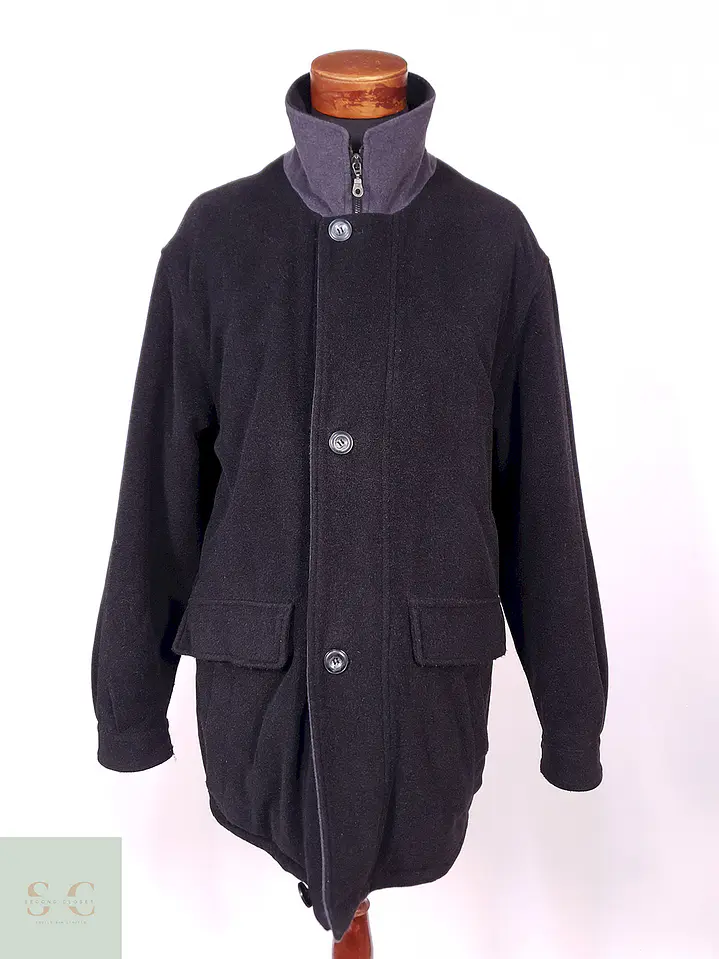 Abrigo Chaquetón Westbury Plomo Lana Virgen Angora Talla XL 1
