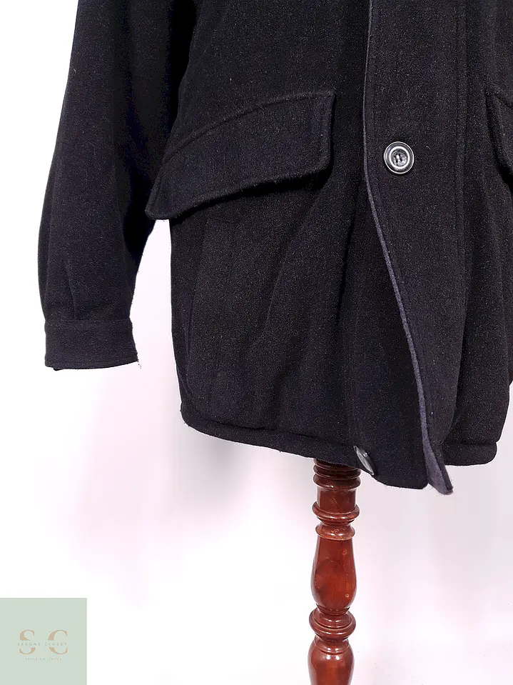 Abrigo Chaquetón Westbury Plomo Lana Virgen Angora Talla XL 2