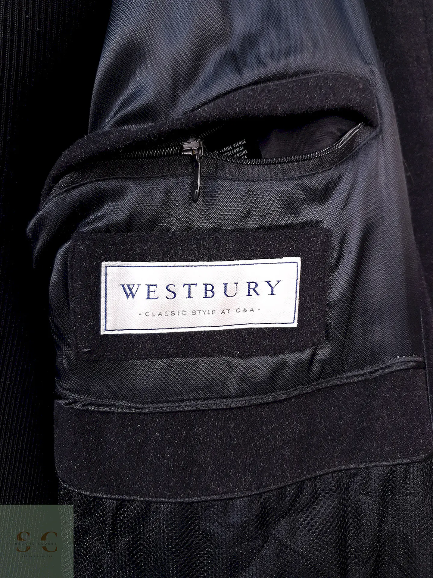 Abrigo Chaquetón Westbury Plomo Lana Virgen Angora Talla XL 9