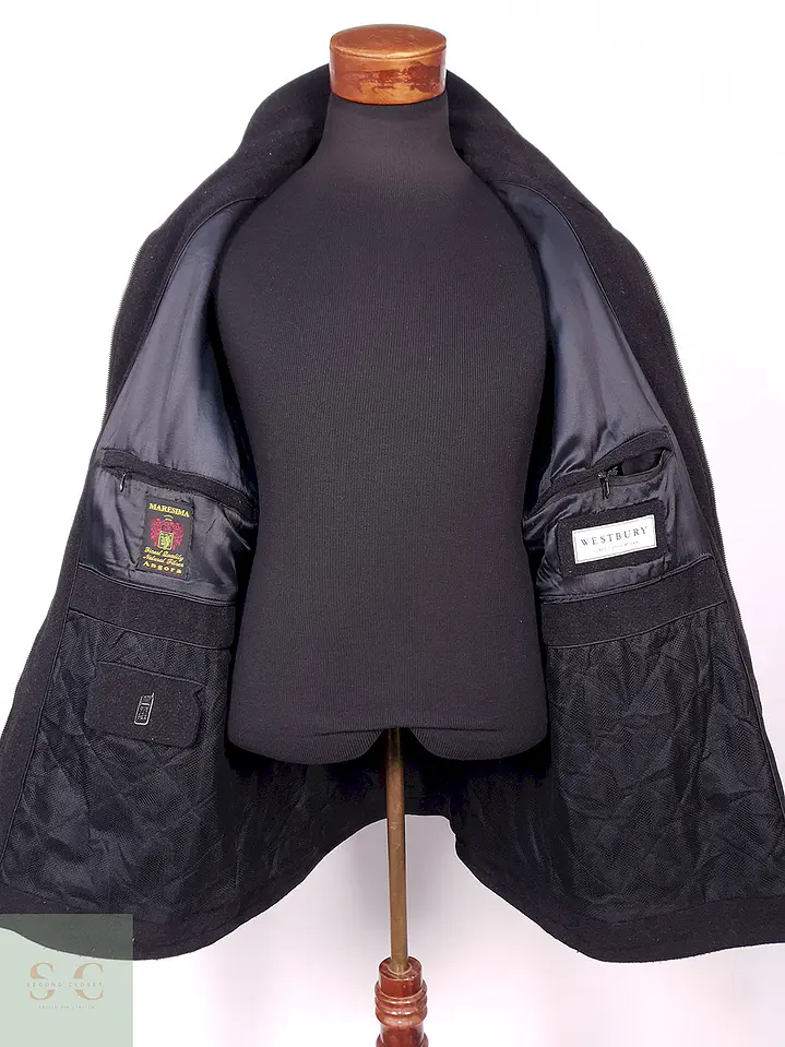 Abrigo Chaquetón Westbury Plomo Lana Virgen Angora Talla XL 12