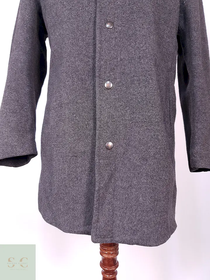 Abrigo Vintage Plomo Lana Talla SM 3