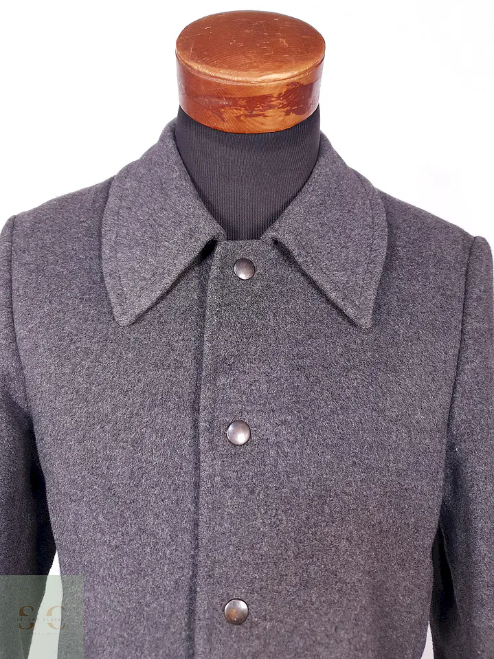 Abrigo Vintage Plomo Lana Talla SM 5