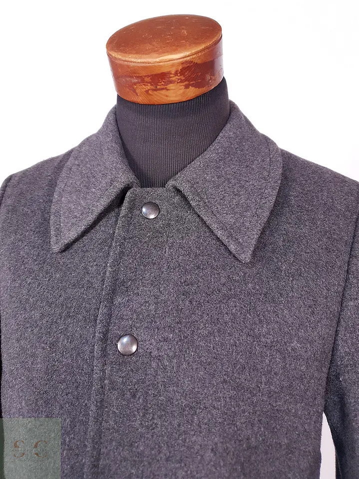 Abrigo Vintage Plomo Lana Talla SM 6