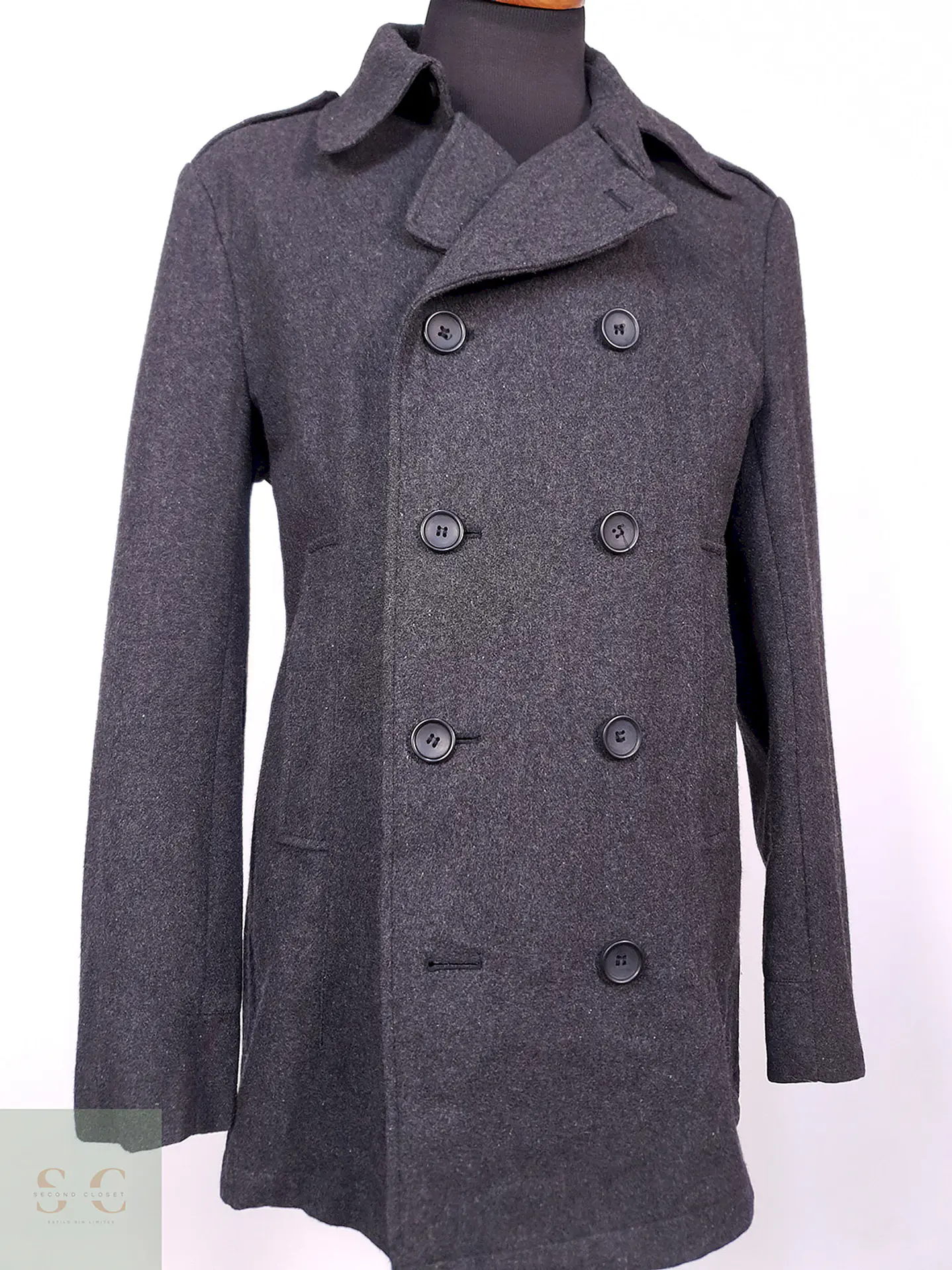 Abrigo Marinero Heritage 1981 Plomo Lana Talla L 2