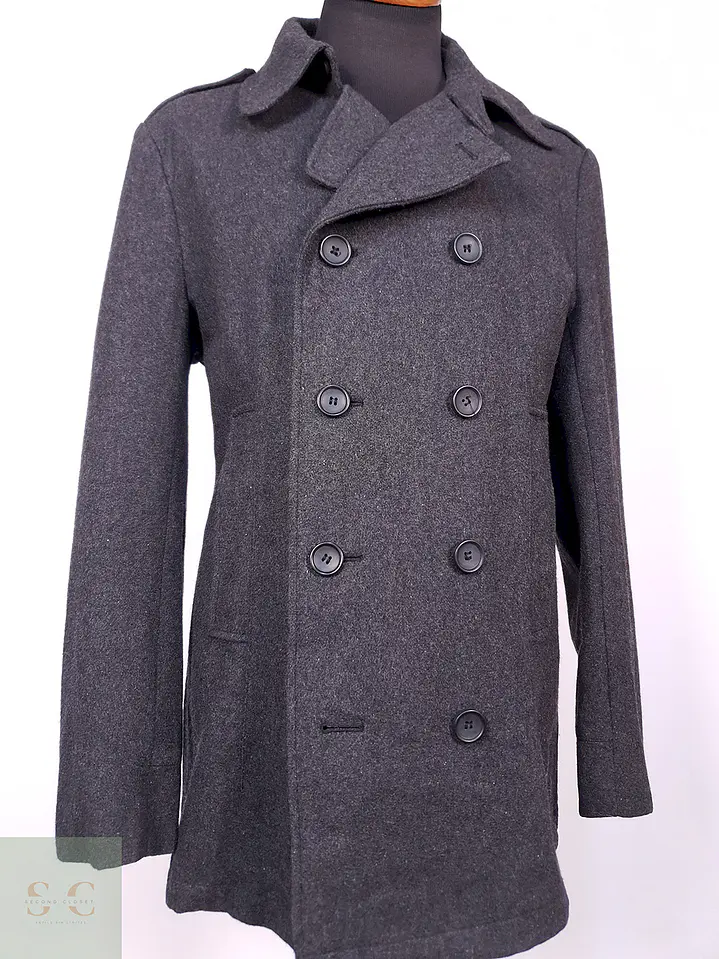 Abrigo Marinero Heritage 1981 Plomo Lana Talla L 2