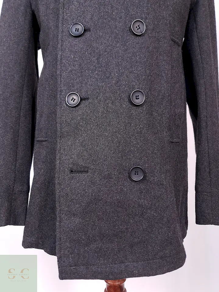 Abrigo Marinero Heritage 1981 Plomo Lana Talla L 4