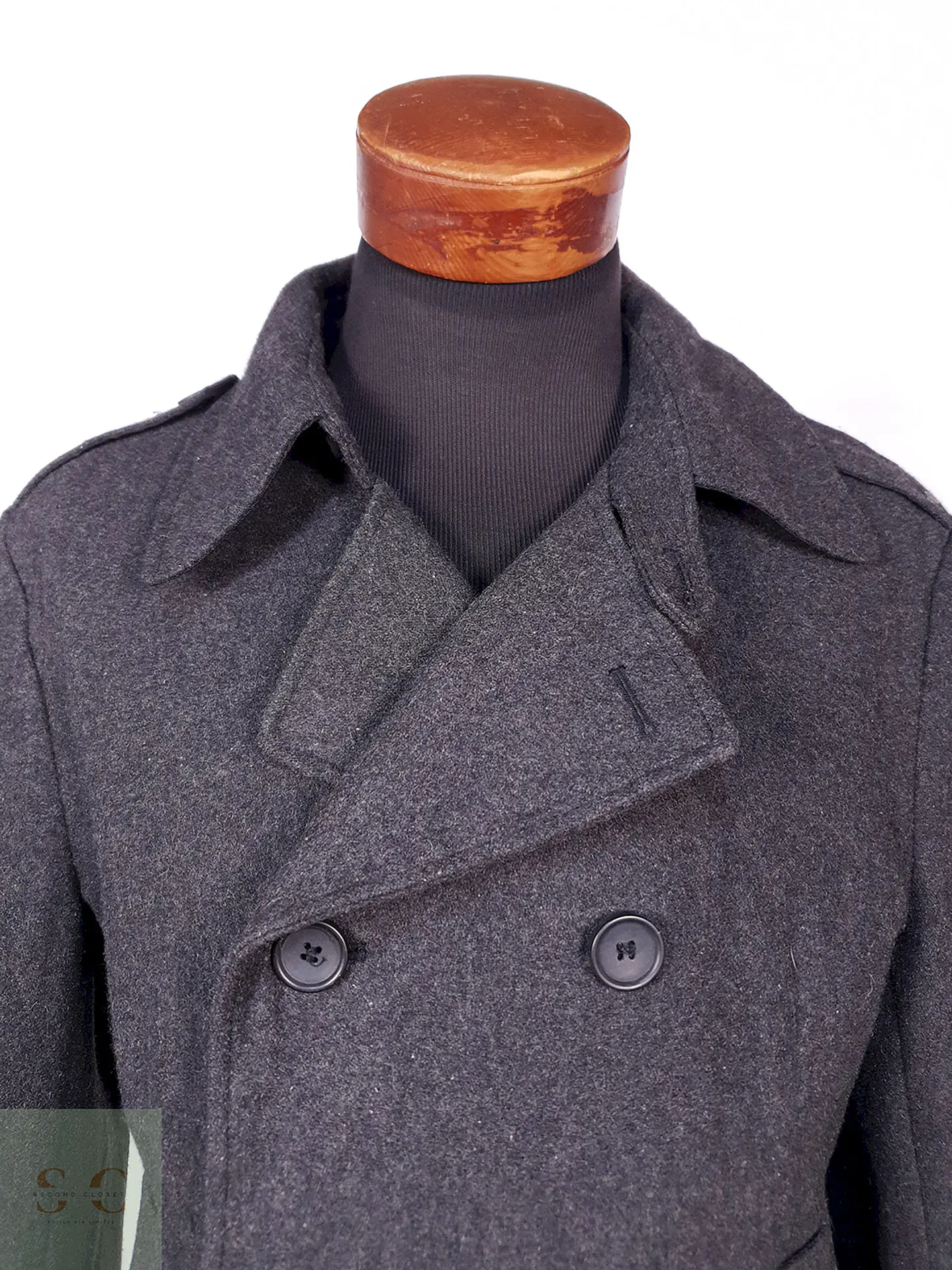 Abrigo Marinero Heritage 1981 Plomo Lana Talla L 6