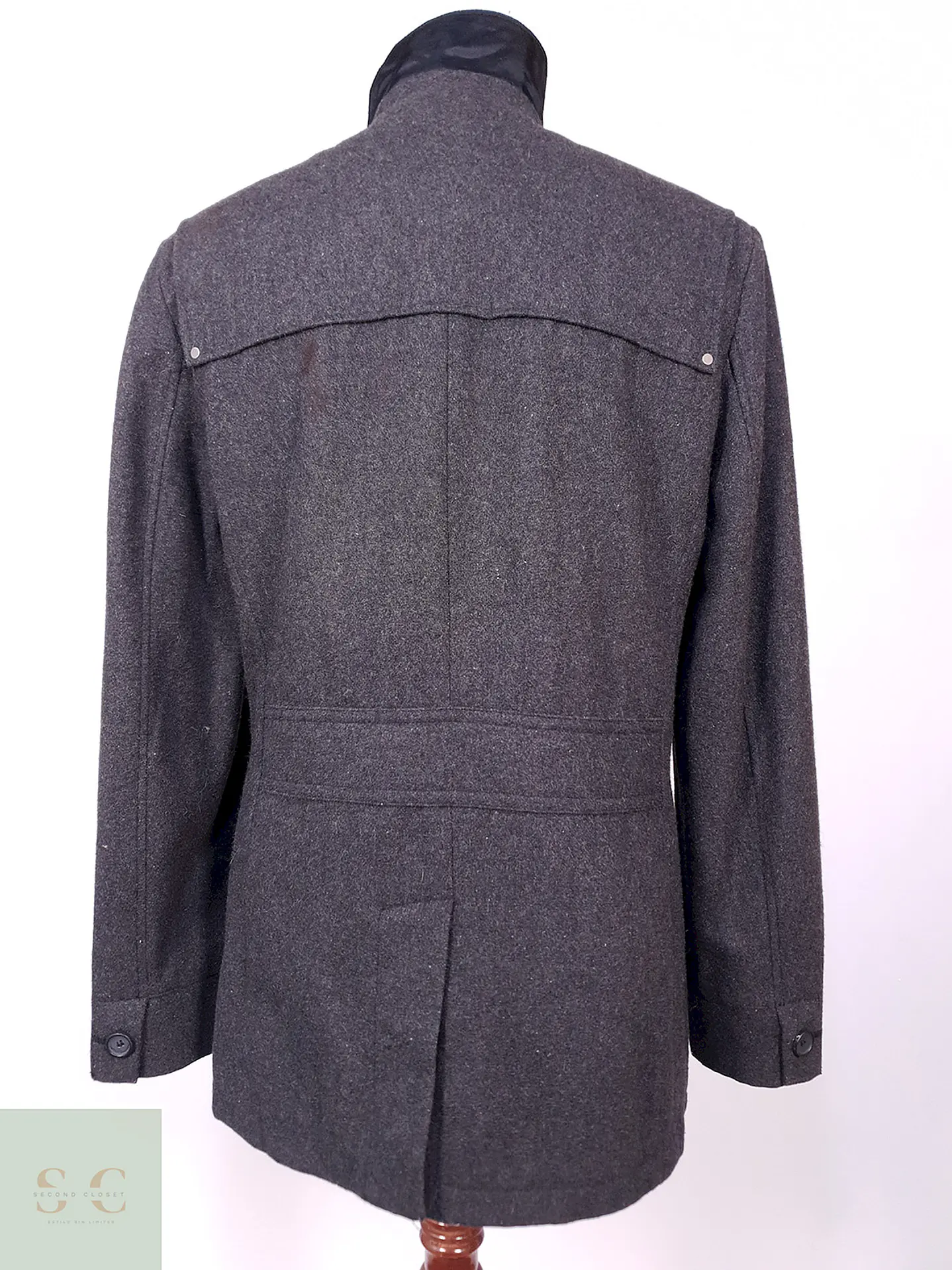 Abrigo Marinero Heritage 1981 Plomo Lana Talla L 8