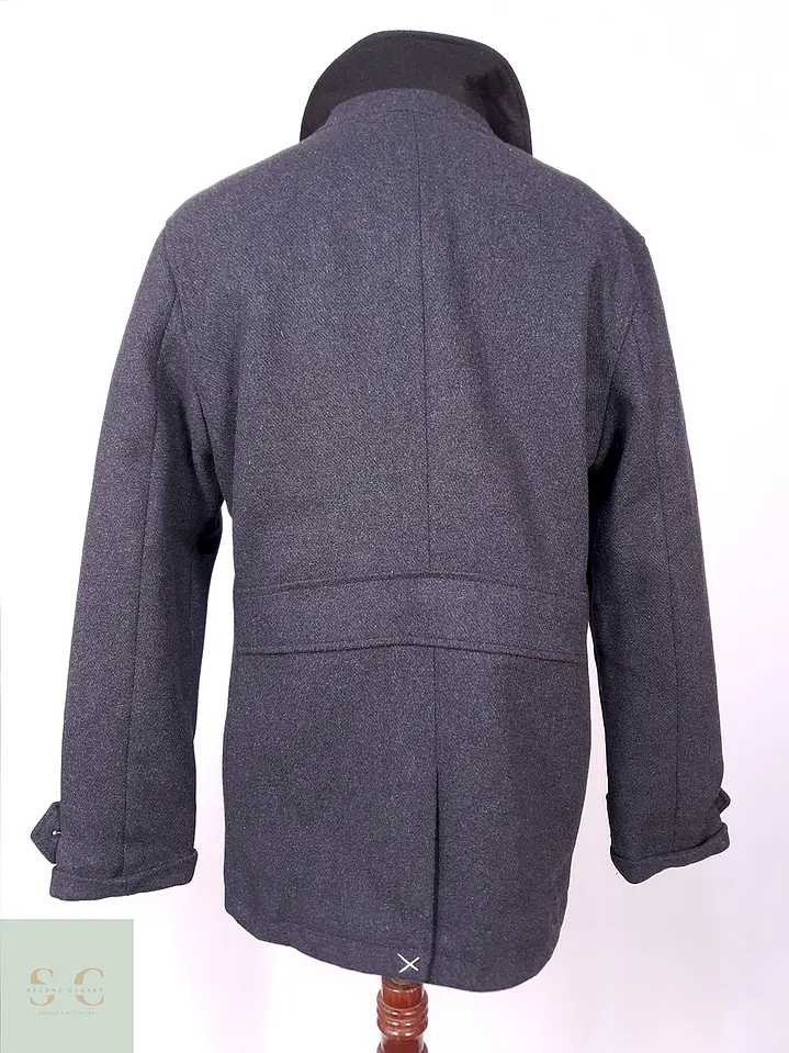 Abrigo Marinero Penguin Plomo Mezcla Lana Talla ML 8