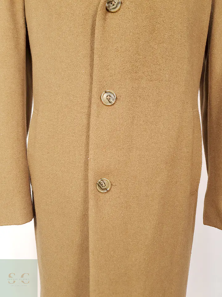 Abrigo Largo Camel Jos A Bank 70% Lana Talla XL 3