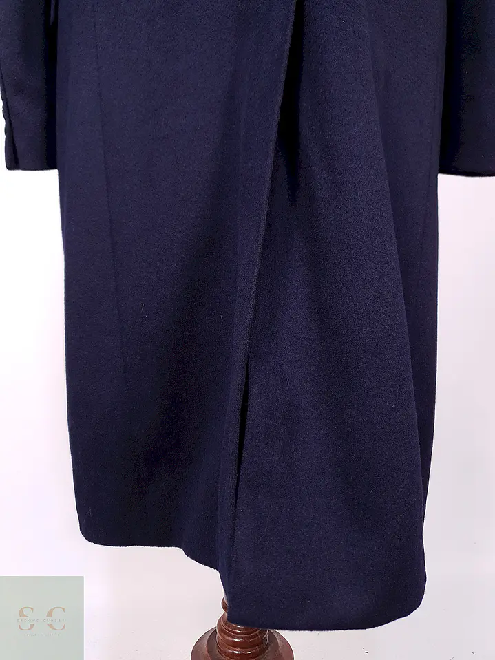 Abrigo Vintage Largo Styliform Lana Cashmere Talla M 11