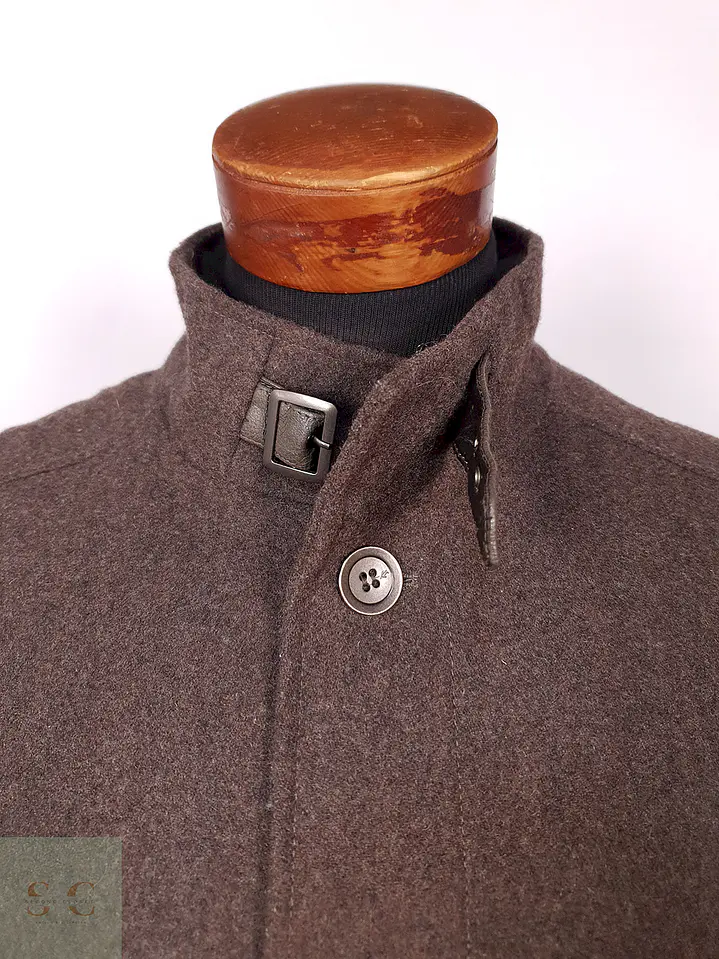 Abrigo Kenneth Cole Café Lana Talla LXL 7