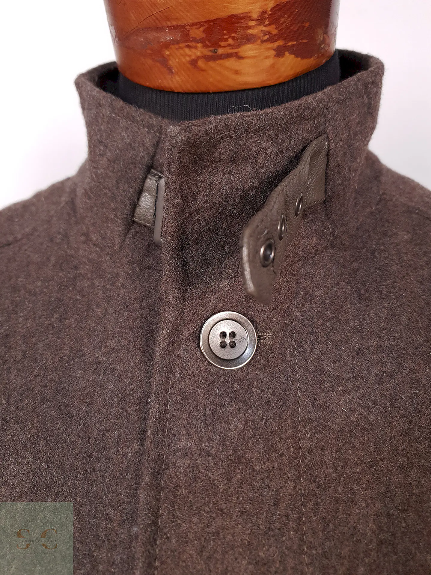 Abrigo Kenneth Cole Café Lana Talla LXL 8
