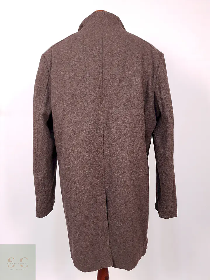 Abrigo Kenneth Cole Café Lana Talla LXL 12
