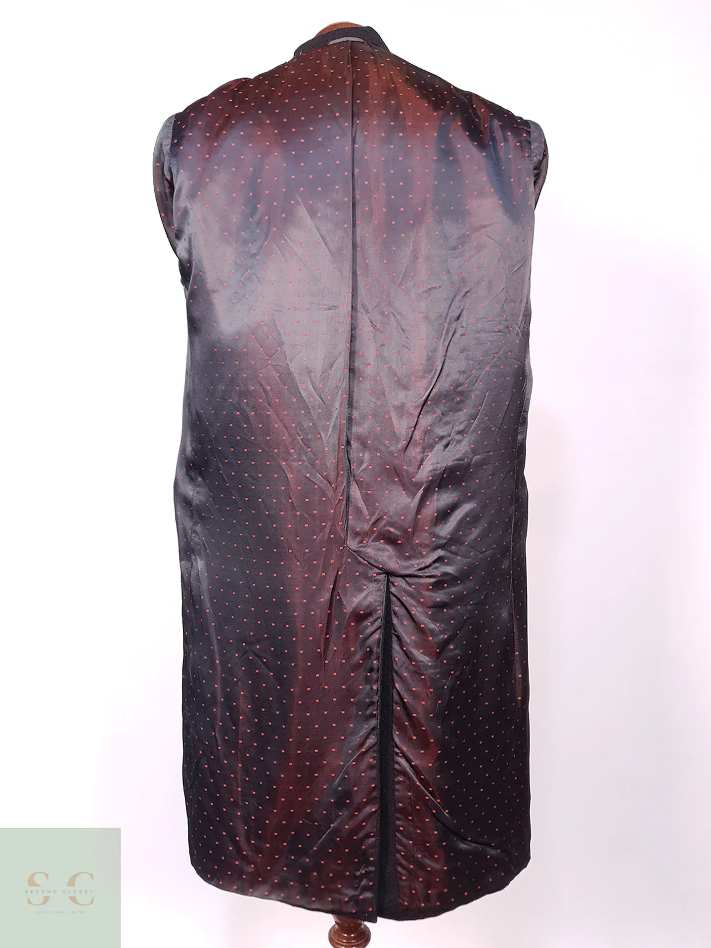 Abrigo Vintage Monti 100% Lana Virgen Grafito Talla S 14