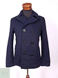 Abrigo Marinero Azul Japonés Coen Worker Unión 70% Lana Talla S - Miniatura 1