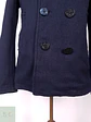 Abrigo Marinero Azul Japonés Coen Worker Unión 70% Lana Talla S - Miniatura 2