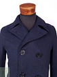 Abrigo Marinero Azul Japonés Coen Worker Unión 70% Lana Talla S - Miniatura 4
