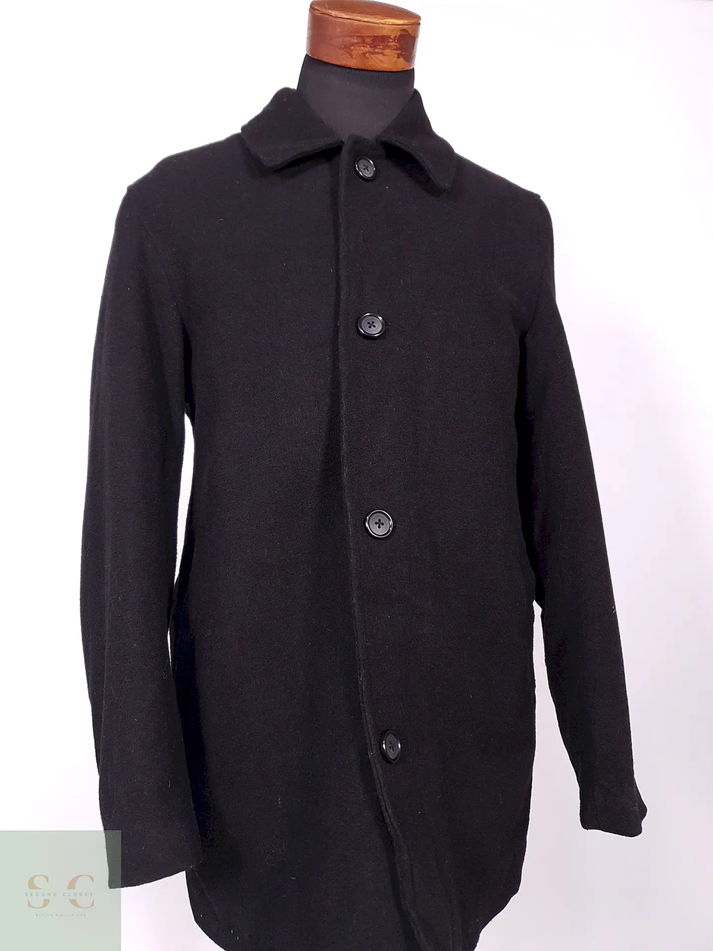 Abrigo Negro St John Bay Lana Talla SM 2