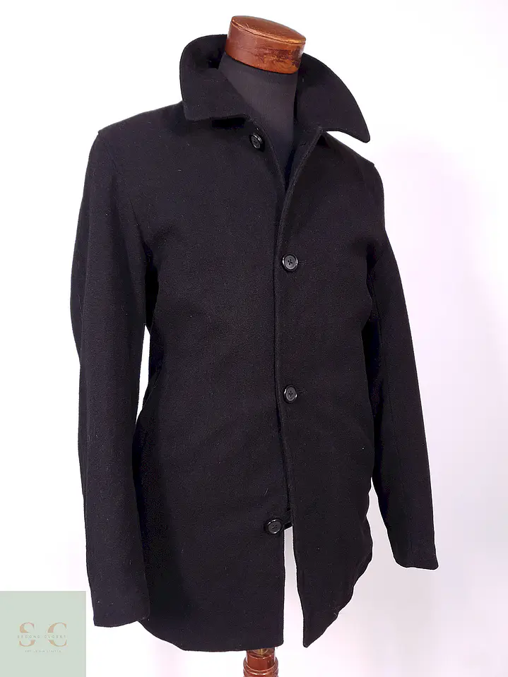 Abrigo Negro St John Bay Lana Talla SM 13