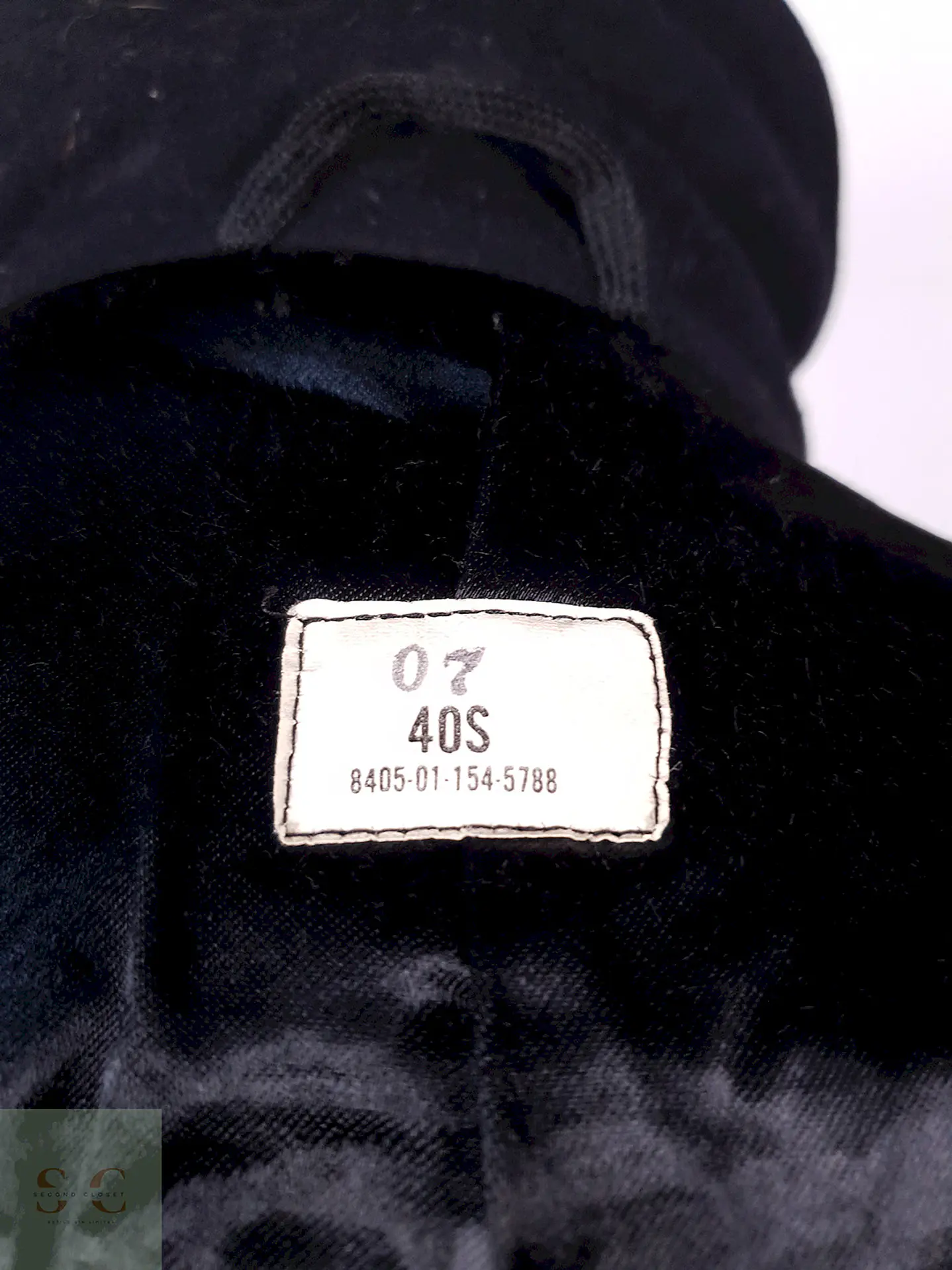 Abrigo Marinero Negro 100% Lana Fuerzas Armadas EEUU Talla M 13