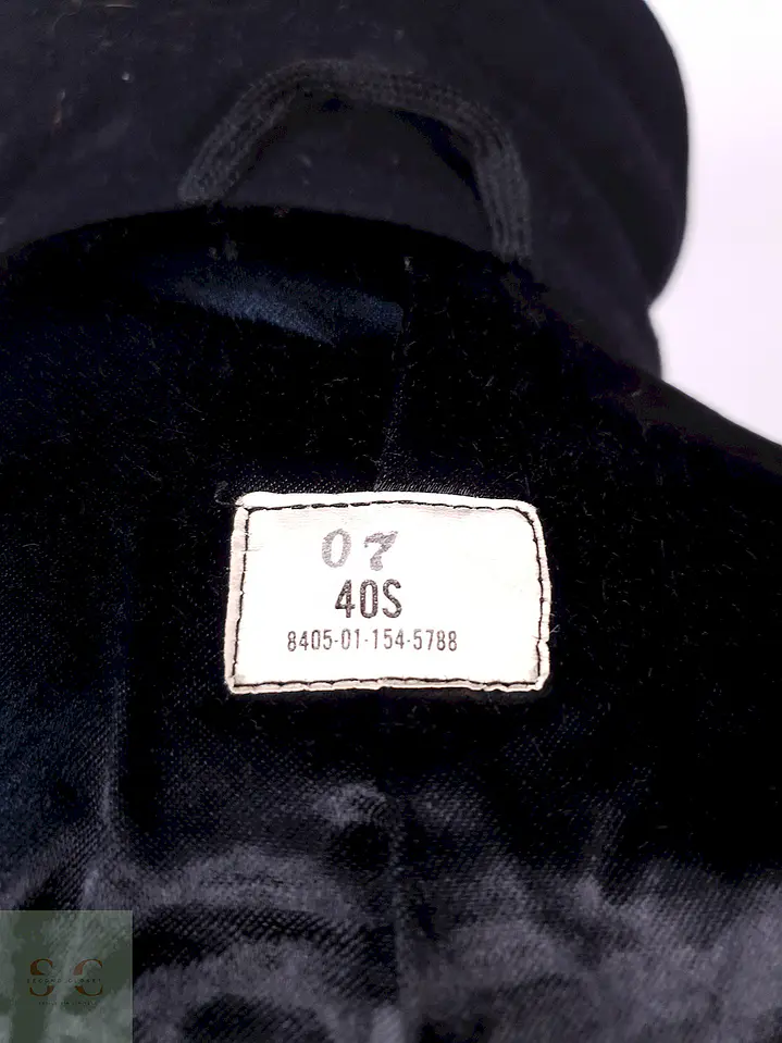 Abrigo Marinero Negro 100% Lana Fuerzas Armadas EEUU Talla M 13