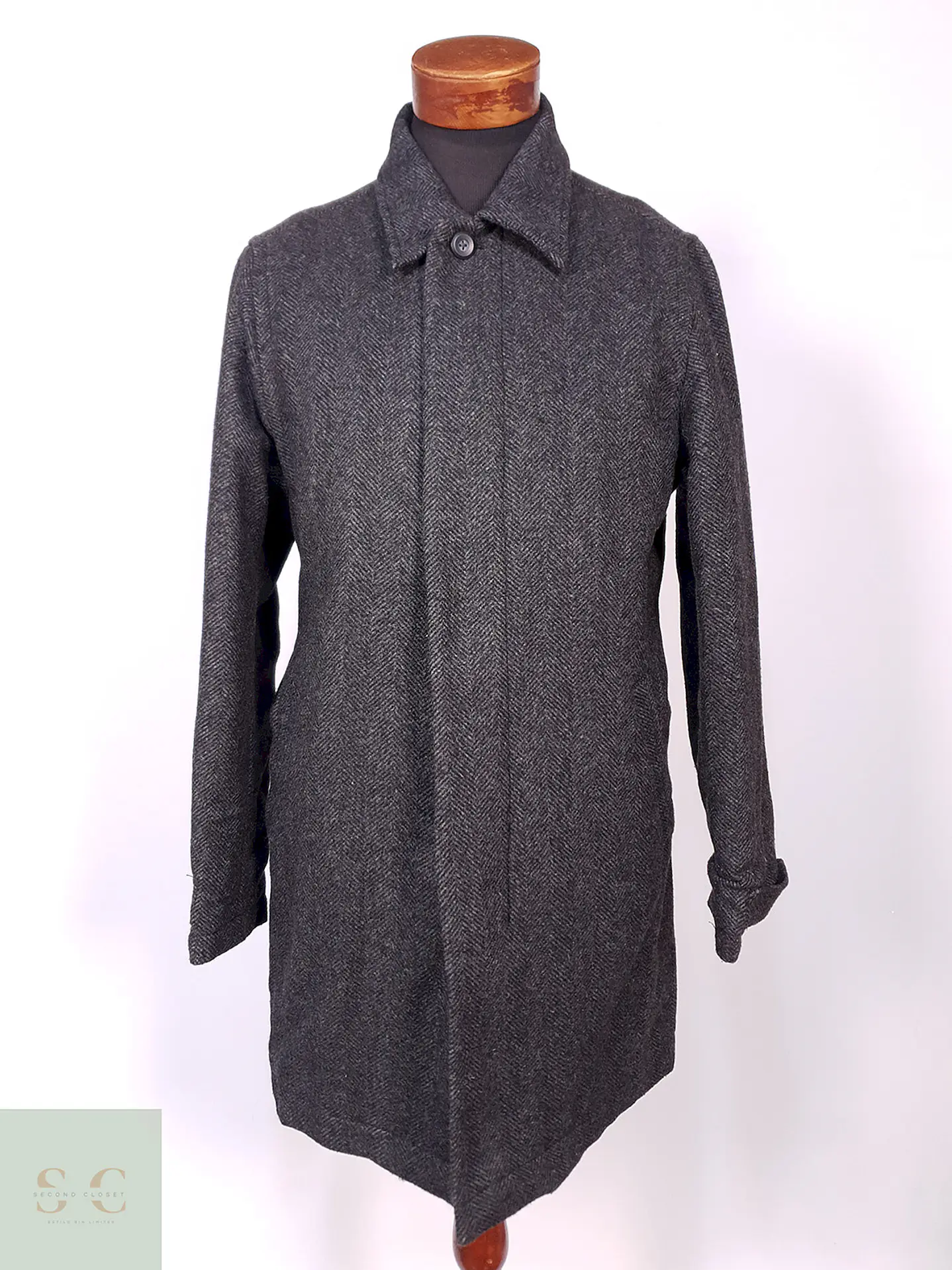 Abrigo Gap Plomo 70% Lana Talla SM 1