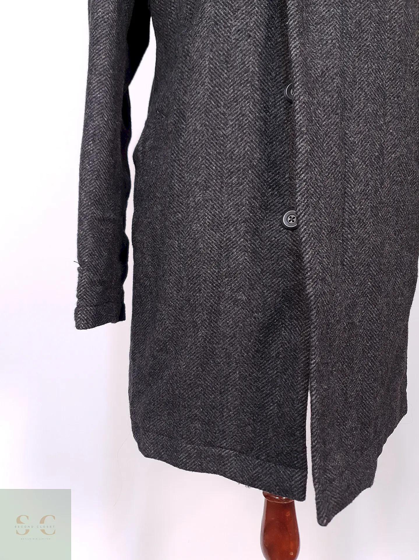 Abrigo Gap Plomo 70% Lana Talla SM 2