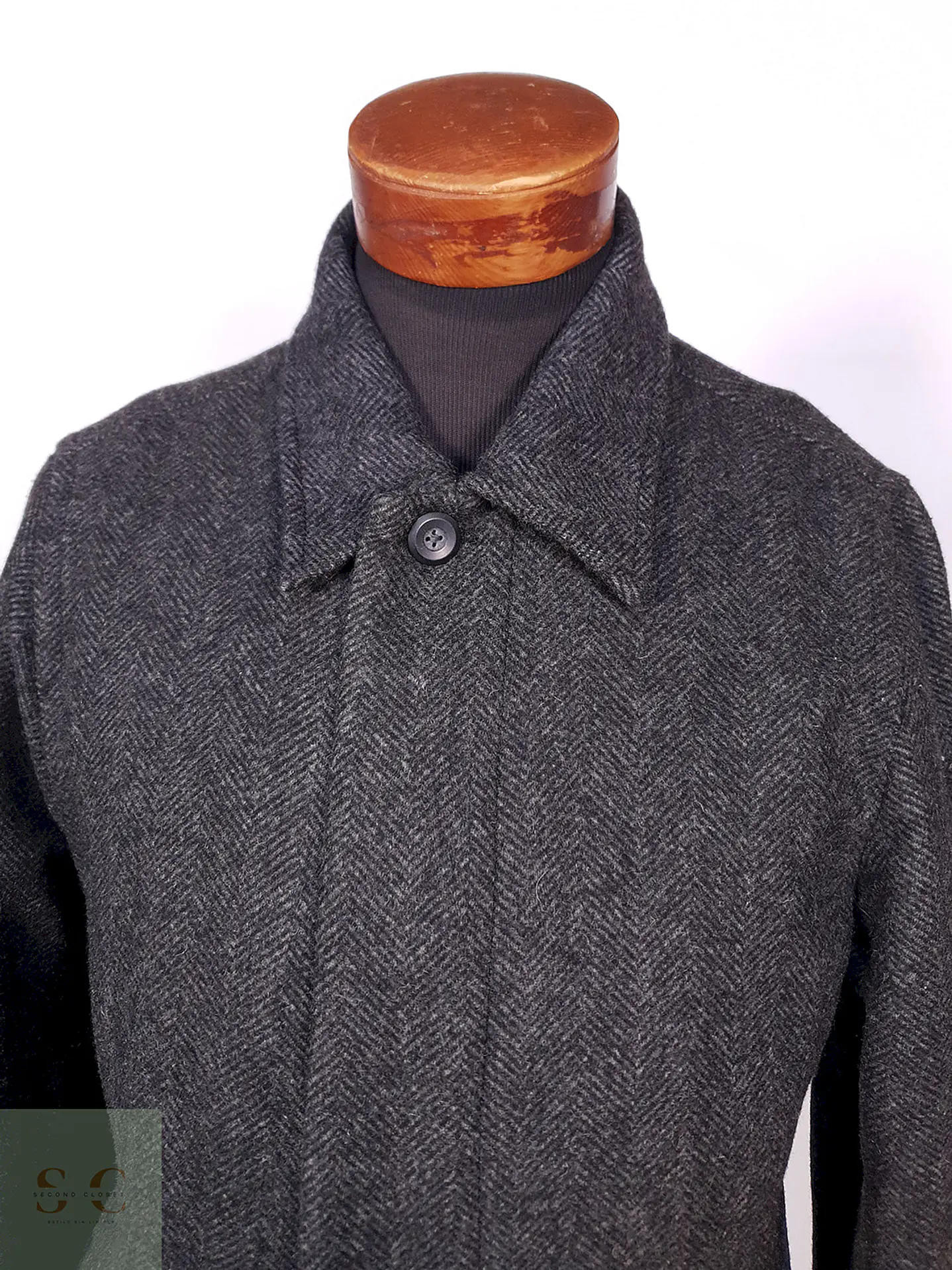 Abrigo Gap Plomo 70% Lana Talla SM 4