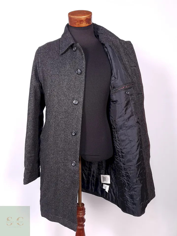 Abrigo Gap Plomo 70% Lana Talla SM 8