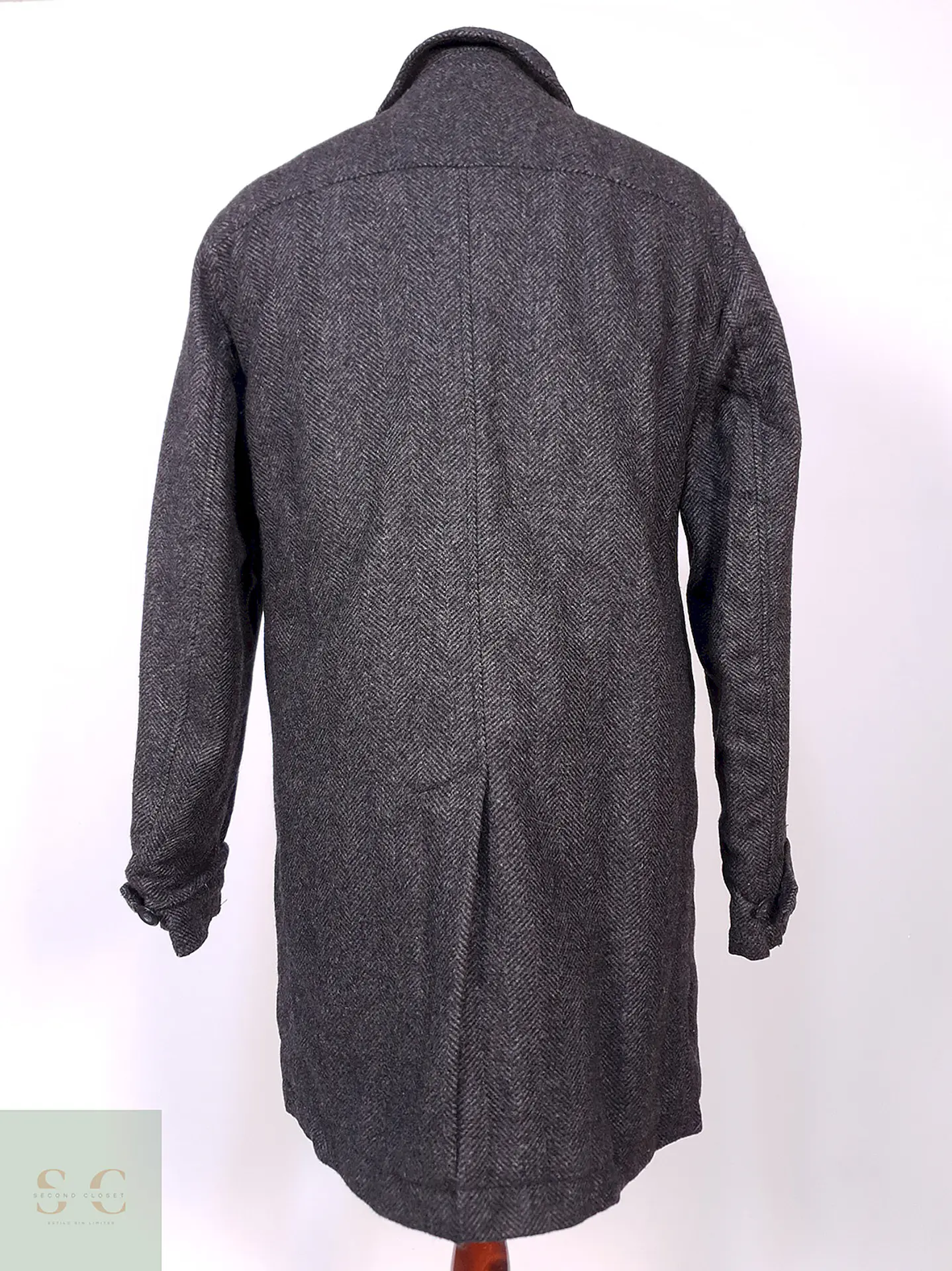 Abrigo Gap Plomo 70% Lana Talla SM 11