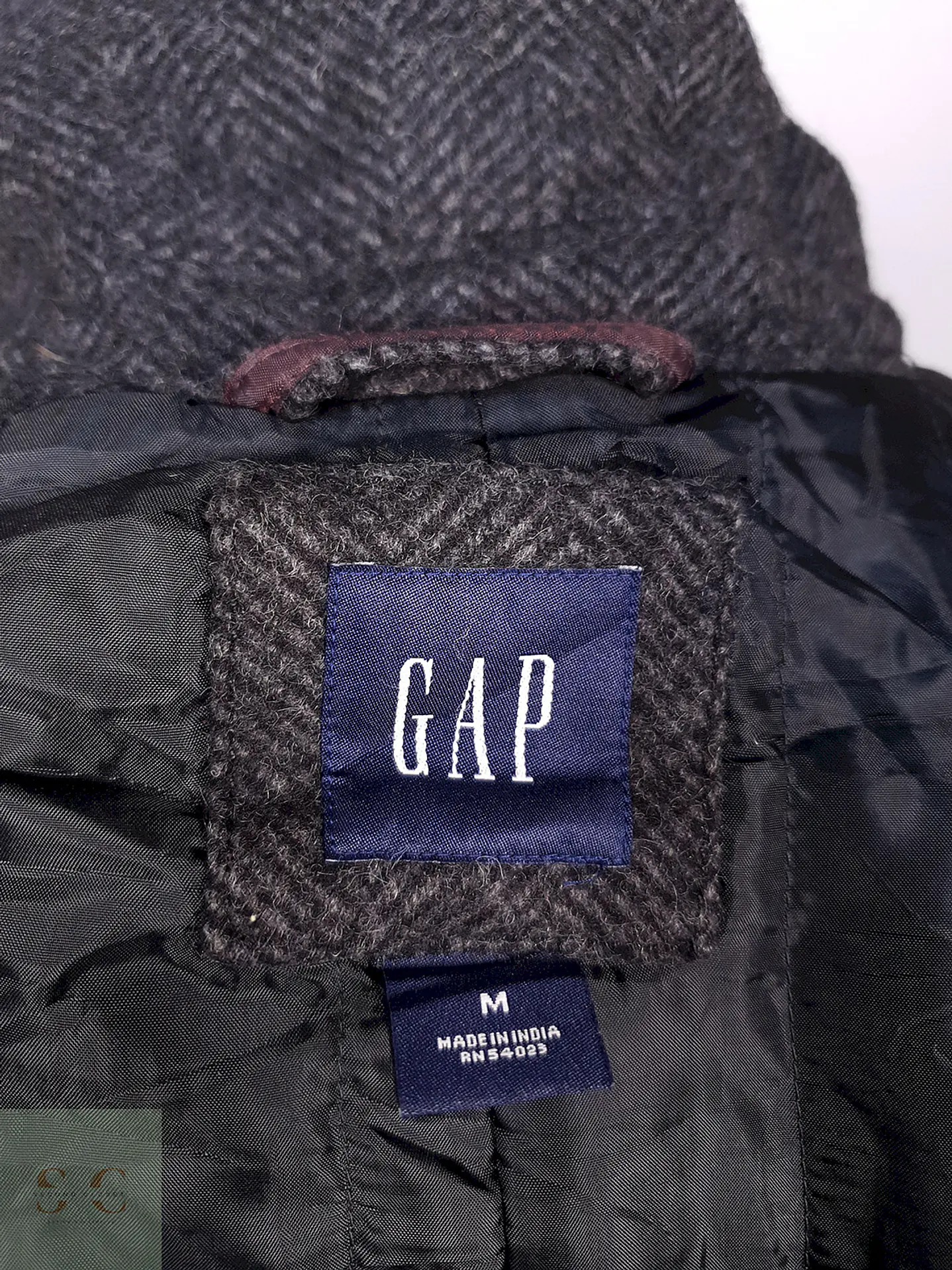 Abrigo Gap Plomo 70% Lana Talla SM 12
