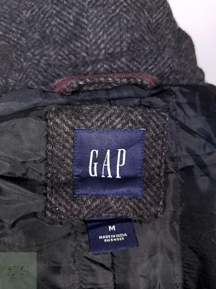 Abrigo Gap Plomo 70% Lana Talla SM 12