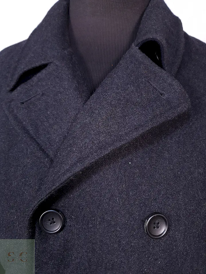 Abrigo Marinero Plomo Clairborne Wool Blend Talla LXL 5