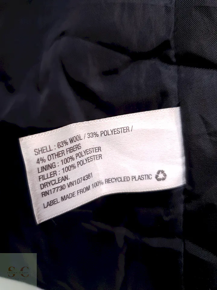 Abrigo Negro Merona Lana Talla M 7