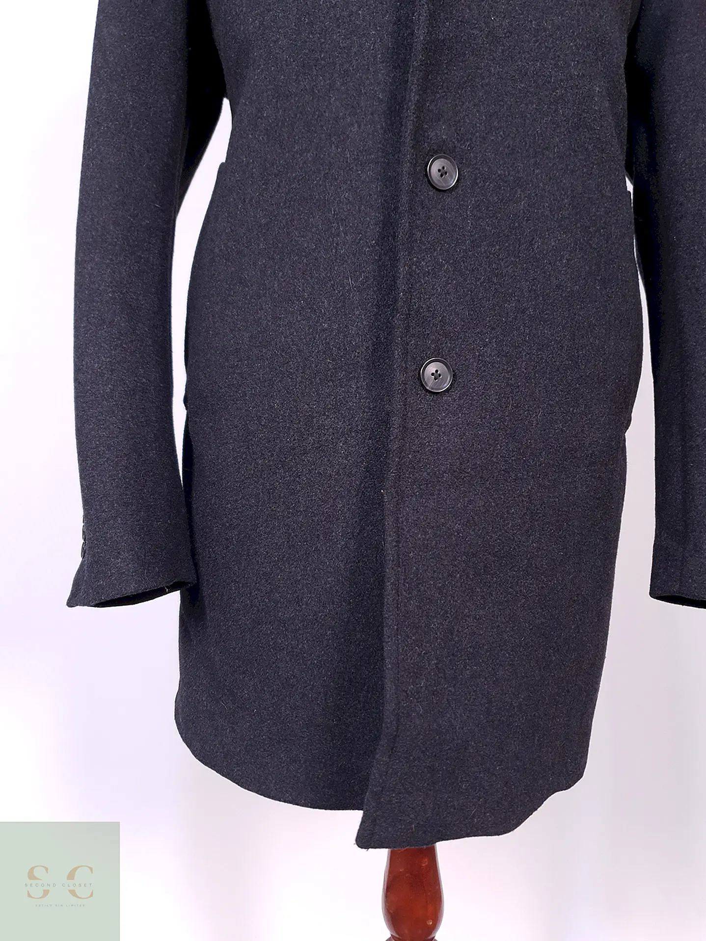 Abrigo Plomo Mango Talla L 2